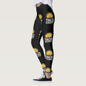 Cute & Funny Taco Dinsdag in glimlach Taco Leggings (Links)