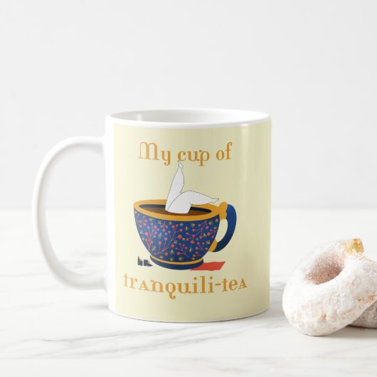 Cute Funny Tea Koffiemok (Met donut)