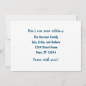 Cute Funny Teddy Bear Beach We hebben Bezoek Anno Aankondiging (Achterkant)