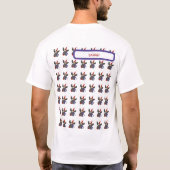 Cute Funny Tired Knackered Rudolph Pattern Xmas T-shirt (Achterkant)