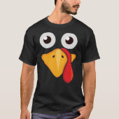 Cute Funny Turkey Face Thanksgiving Gift Essential T-shirt (Voorkant)
