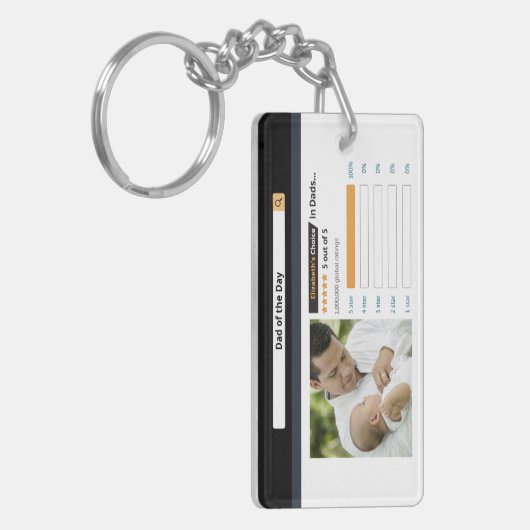 Cute Funny Vaderdag Best Dad Sleutelhanger (Voorkant Links)