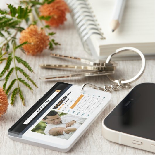 Cute Funny Vaderdag Best Dad Sleutelhanger (Voorkant Rechts)