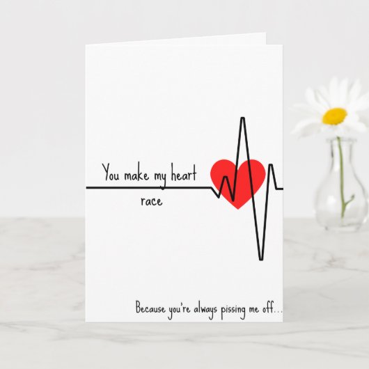 Cute, Funny Valentijnse Card Kaart (Kleine Plant)