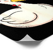 Cute Funny Valentine Silly Gooses Duck Love Matchi Poster (Hoek)