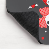 Cute Funny Valentine Silly Gooses Heart Love Match Muismat (Hoek)