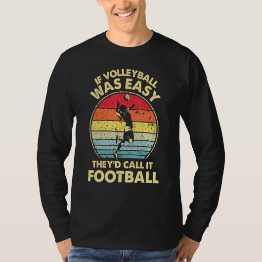 Cute Funny Volleyball S. voor tieners en meisjes T-shirt (Voorkant)