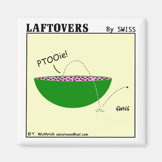 Cute Funny Watermelon Cartoon Laftovers Magneet (Voorkant)