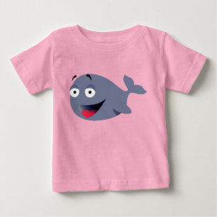 Cute Funny Whale Cartoon Drawing