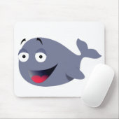 Cute Funny Whale Party Drawing Muismat (Met muis)