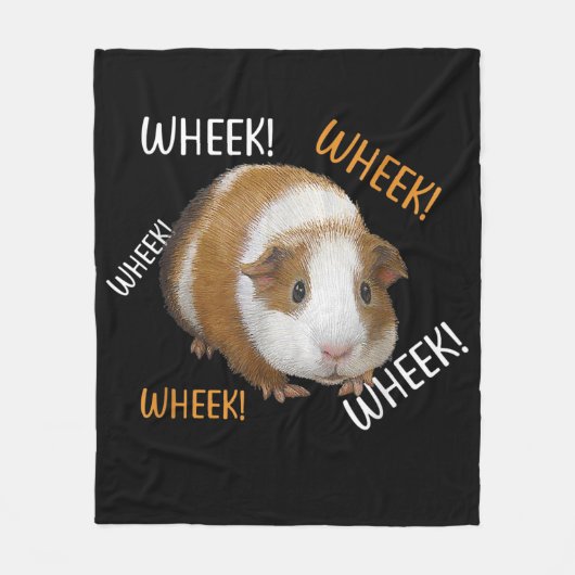 Cute & Funny Wheek - eigenaar van cavia Cavy Lover Fleece Deken (Voorkant)