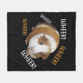 Cute & Funny Wheek - eigenaar van cavia Cavy Lover Fleece Deken (Voorkant (Horizontaal))