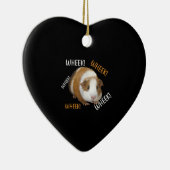 Cute & Funny Wheek - eigenaar van cavia Cavy Lover Keramisch Ornament (Rechts)
