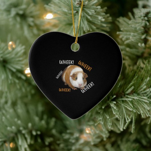 Cute & Funny Wheek - eigenaar van cavia Cavy Lover Keramisch Ornament (Boom)