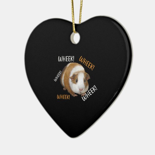 Cute & Funny Wheek - eigenaar van cavia Cavy Lover Keramisch Ornament (Links)