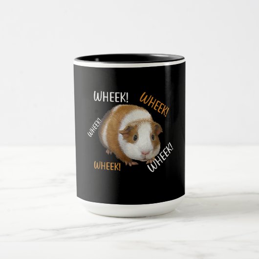 Cute & Funny Wheek - eigenaar van cavia Cavy Lover Mok (Midden)