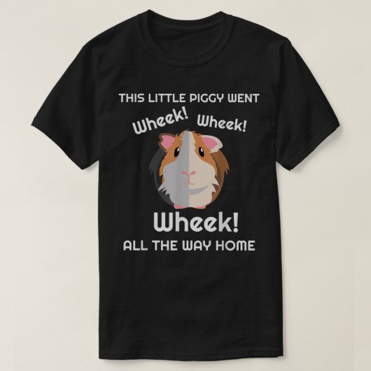 Cute & Funny Wheek - eigenaar van cavia Cavy Lover T-shirt (Design voorkant)