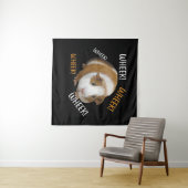 Cute & Funny Wheek - eigenaar van cavia Cavy Lover Wandkleed (In Situ (horizontaal))
