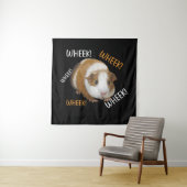 Cute & Funny Wheek - eigenaar van cavia Cavy Lover Wandkleed (In situ)