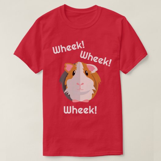 Cute & Funny Wheek  Guinea Pig Owner  Cavy Lover T T-shirt (Design voorkant)