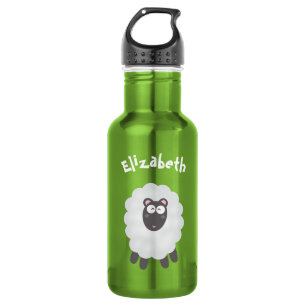 Cute Funny Whimsical Pun I Love Ewe Custom Name Waterfles