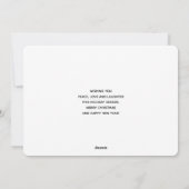 Cute Funny White Dog Kerstmis Bah Humbug Feestdagenkaart (Achterkant)