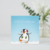 Cute Funny Winter Penguin (Staand voorkant)