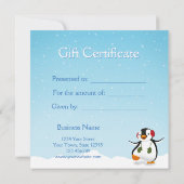 Cute Funny Winter Penguin (Achterkant)