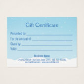 Cute Funny Winter Penguin-kaartje Visitekaartje (Achterkant)