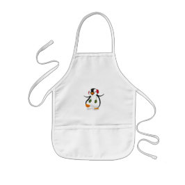 Cute Funny Winter Penguin Kinder Schort