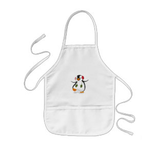 Cute Funny Winter Penguin Kinder Schort