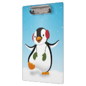 Cute Funny Winter Penguin Klembord (Links)