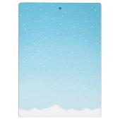 Cute Funny Winter Penguin Klembord (Achterkant)