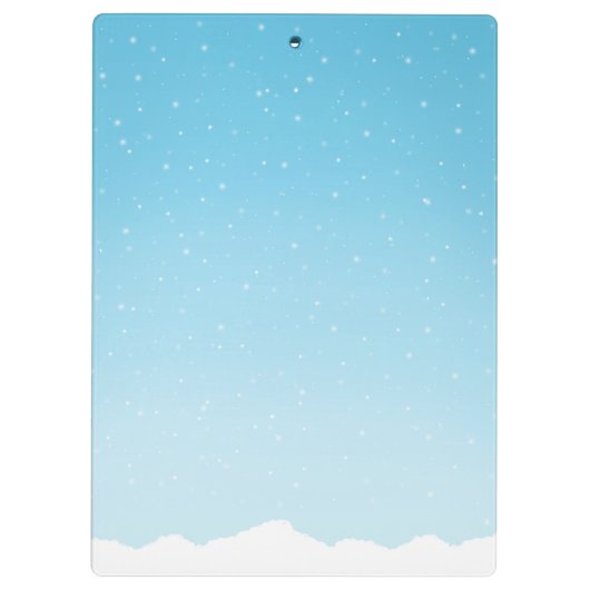 Cute Funny Winter Penguin Klembord (Achterkant)