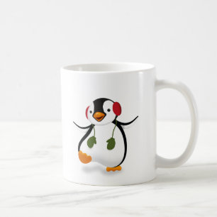 Cute Funny Winter Penguin Koffiemok