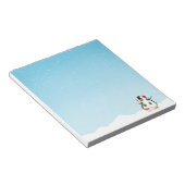Cute Funny Winter Penguin Notitieblok (Schuin)