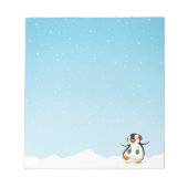 Cute Funny Winter Penguin Notitieblok (Voorkant)