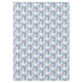 Cute Funny Winter Season Snowmen Waterverf Art Tafelkleed (Voorkant)