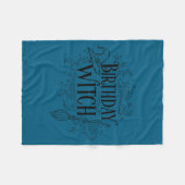 Cute Funny Witch Witchy Birthday Witches Happy Wom Fleece Deken (Voorkant (Horizontaal))
