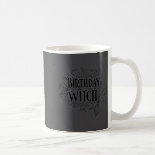 Cute Funny Witch Witchy Birthday Witches Happy Wom Koffiemok (Rechts)