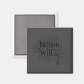 Cute Funny Witch Witchy Birthday Witches Happy Wom Magneet (Voorkant / Achterkant)