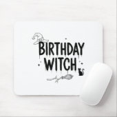 Cute Funny Witch Witchy Birthday Witches Happy Wom Muismat (Met muis)