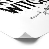 Cute Funny Witch Witchy Birthday Witches Happy Wom Poster (Hoek)