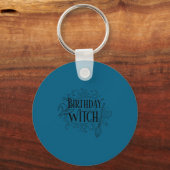 Cute Funny Witch Witchy Birthday Witches Happy Wom Sleutelhanger (Voorkant)