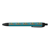 Cute Funny Zee Otter Vissen Art Zwarte Inkt Pen (Bodem)