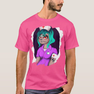 Cute Funny Zombie Zurse Doctor Halloween Nurse T-shirt