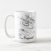 Cute Funny Zwangerschap Aankondiging oom Koffiemok (Links)