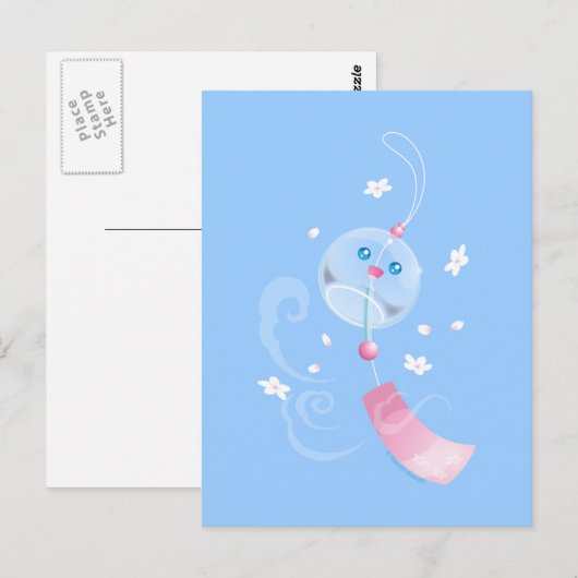 Cute Furin Wind Chime Briefkaart (Voorkant / Achterkant)