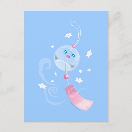 Cute Furin Wind Chime Briefkaart (Voorkant)