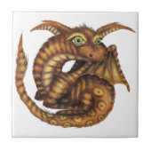 Cute Furry Dragon Tegeltje (Voorkant)